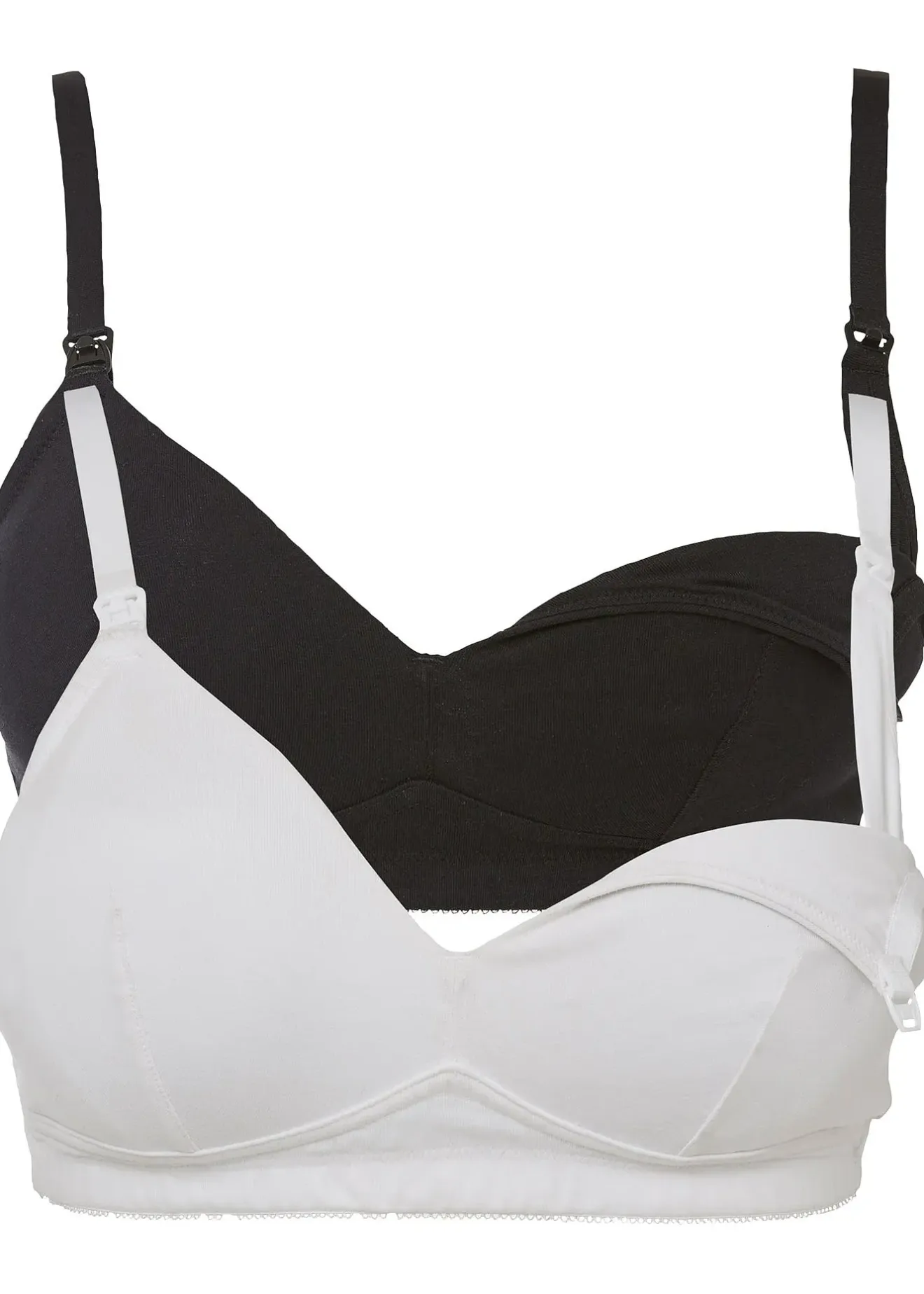 Femme bonprix Maternité|Lingerie Coton|Lot de 2 soutiens-gorge d’allaitement coton sans armatures