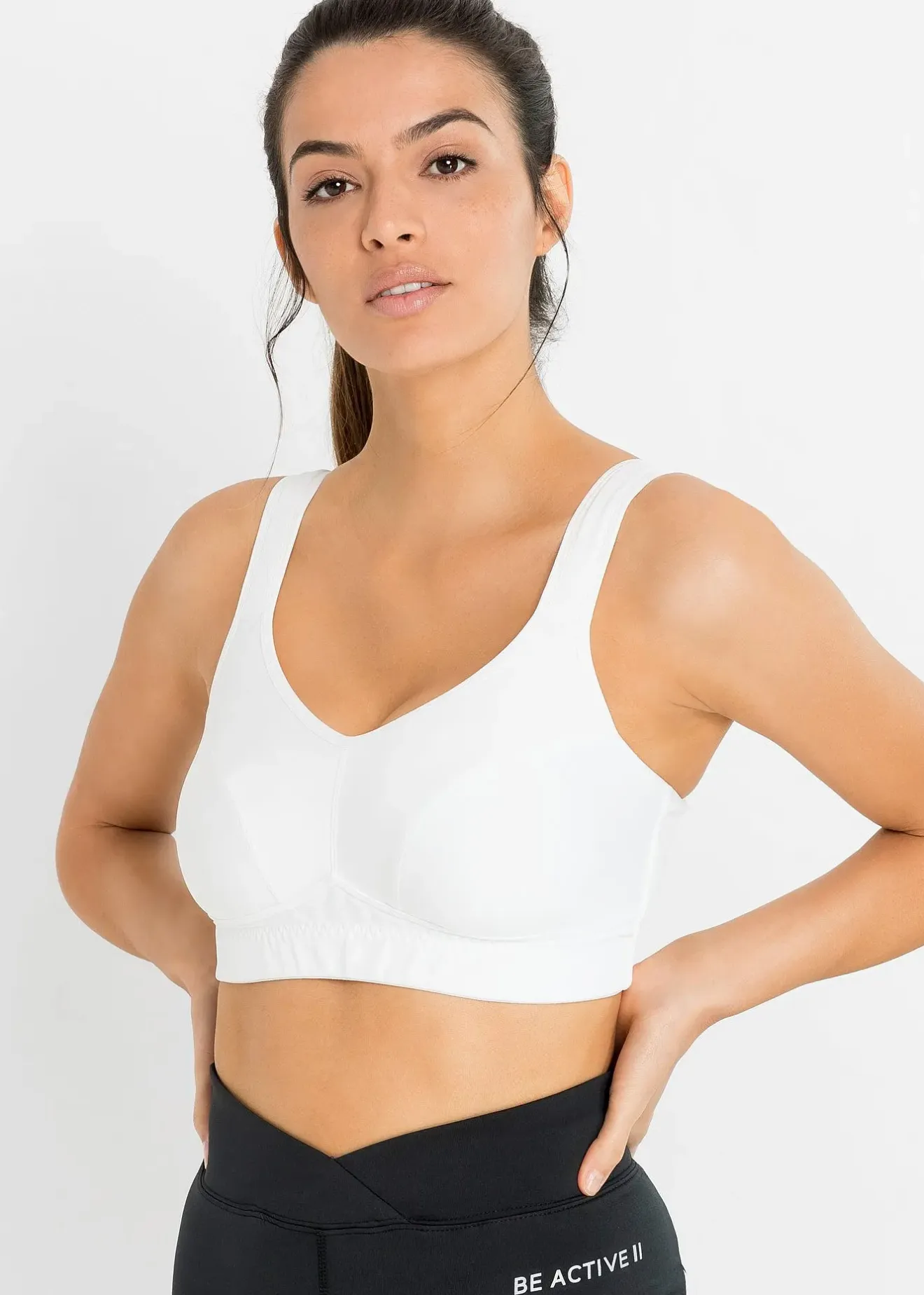 bonprix Lot de 2 soutiens-gorge de sport, maintien modéré|Femme Sous-Vêtements Sport|Soutiens-Gorge