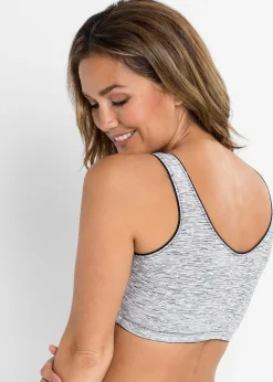 bonprix Lot de 2 soutiens-gorge fermeture devant, sans armatures|Femme Basiques|Lingerie Coton