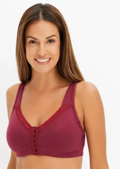 bonprix Lot de 2 soutiens-gorge fermeture devant sans armatures avec coton|Femme Lingerie Coton|Soutiens-Gorge