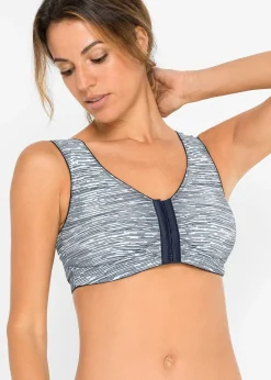 Femme bonprix Basiques|Lingerie Coton|Lot de 2 soutiens-gorge fermeture devant, sans armatures