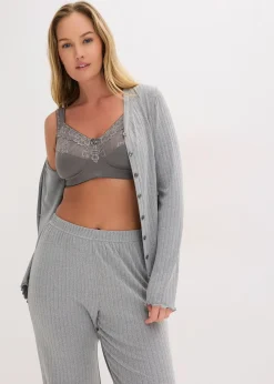 Femme bonprix Grands Bonnets D-H|Soutiens-Gorge|Lot de 2 soutiens-gorge grand maintien sans armatures avec bretelles rembourrées