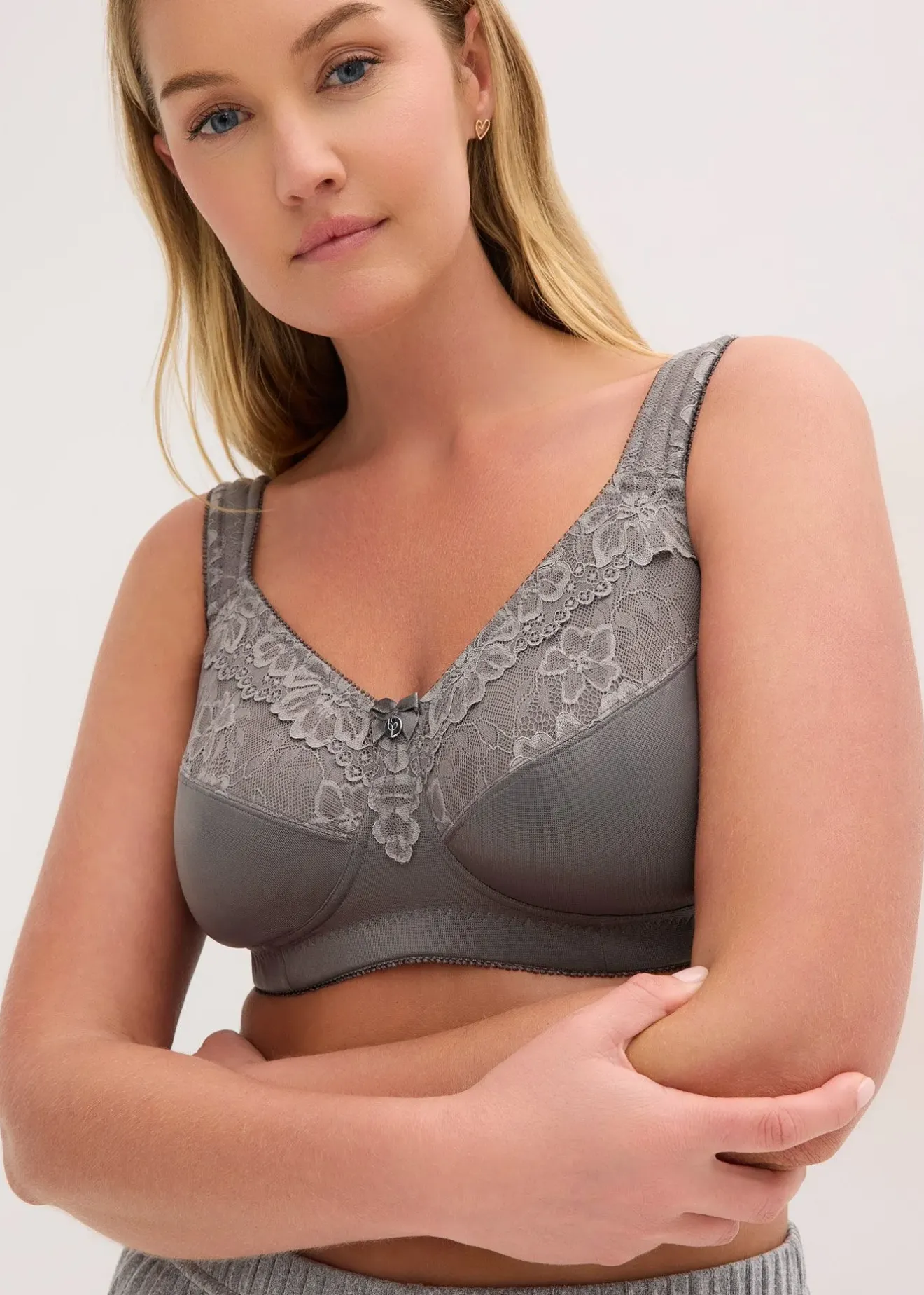 Femme bonprix Grands Bonnets D-H|Soutiens-Gorge|Lot de 2 soutiens-gorge grand maintien sans armatures avec bretelles rembourrées