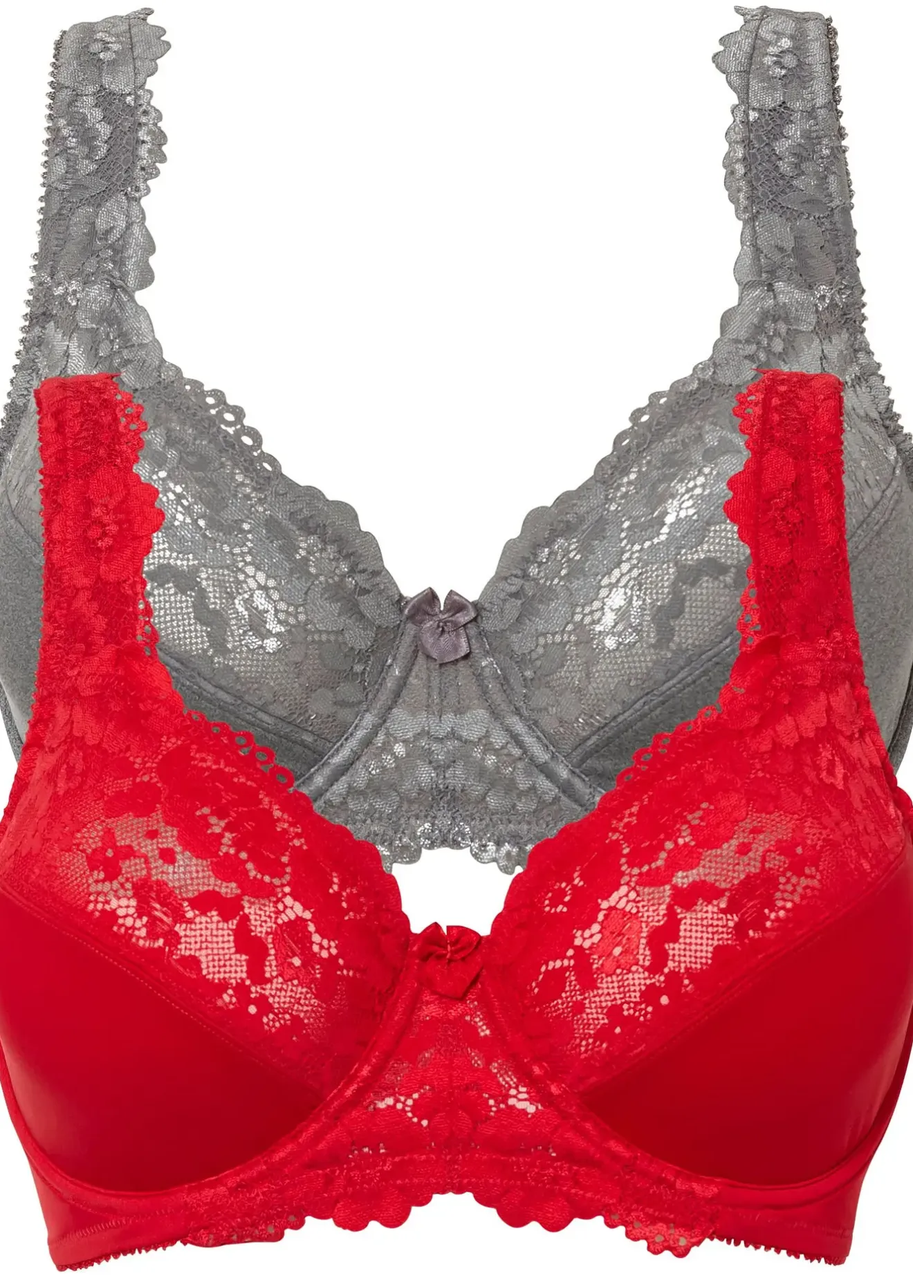 Femme bonprix Dessous|Soutiens-Gorge|Lot de 2 soutiens-gorge minimiseurs à bretelles rembourrées