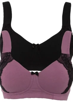 Femme bonprix Grands Bonnets D-H|Basiques|Lot de 2 soutiens-gorge minimiseurs sans armatures