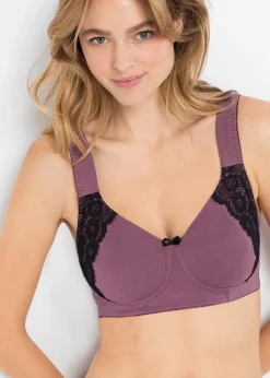 Femme bonprix Grands Bonnets D-H|Basiques|Lot de 2 soutiens-gorge minimiseurs sans armatures