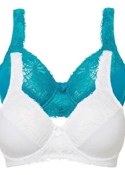 Femme bonprix Soutiens-Gorge|Grands Bonnets D-H|Lot de 2 soutiens-gorge minimiseurs à bretelles rembourrées