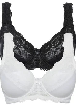 Femme bonprix Dessous|Soutiens-Gorge|Lot de 2 soutiens-gorge minimiseurs à bretelles rembourrées