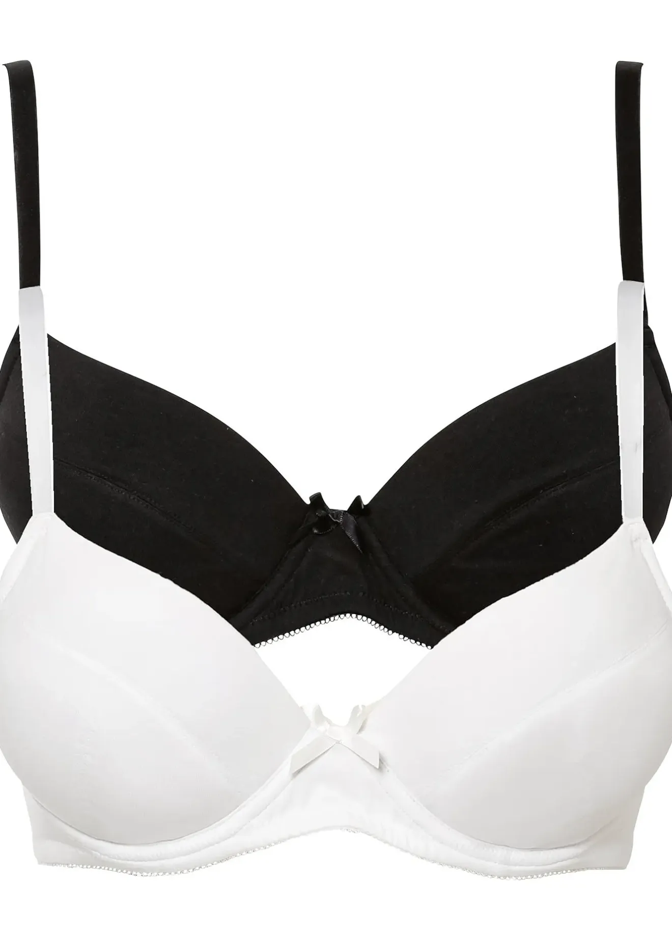 bonprix Lot de 2 soutiens-gorge push-up coton avec armatures|Femme Basiques|Lingerie Coton