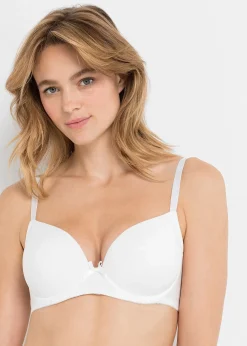 bonprix Lot de 2 soutiens-gorge push-up coton avec armatures|Femme Basiques|Lingerie Coton