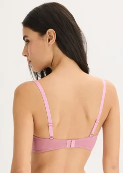 bonprix Lot de 2 soutiens-gorge push-up coton sans armatures|Femme Lingerie Coton|Soutiens-Gorge