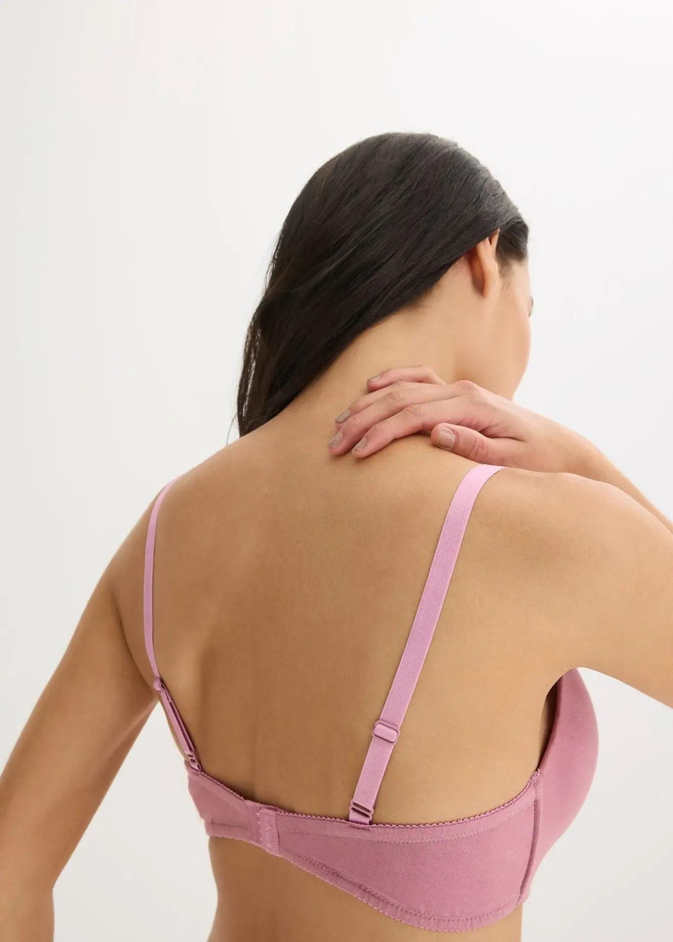 bonprix Lot de 2 soutiens-gorge push-up coton sans armatures|Femme Lingerie Coton|Soutiens-Gorge