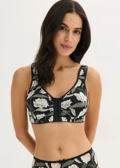 bonprix Lot de 2 soutiens-gorge sans armatures fermés devant|Femme Grands Bonnets D-H|Lingerie Coton