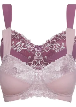 bonprix Lot de 2 soutiens-gorge sans armatures à bretelles rembourrées|Femme Grands Bonnets D-H|Soutiens-Gorge