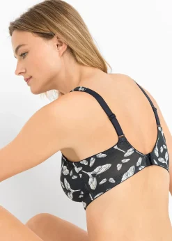 Femme bonprix Grands Bonnets D-H|Lingerie Coton|Lot de 3 soutiens-gorge sans armatures avec coton