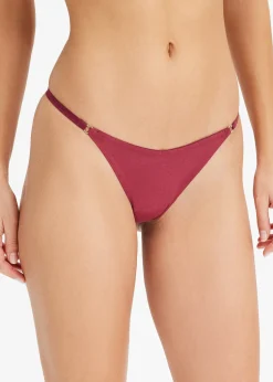 Femme bonprix Lingerie Coton|Bas|Lot de 4 strings coton en V