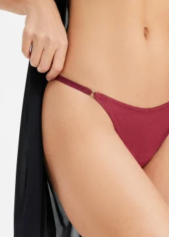 Femme bonprix Lingerie Coton|Bas|Lot de 4 strings coton en V