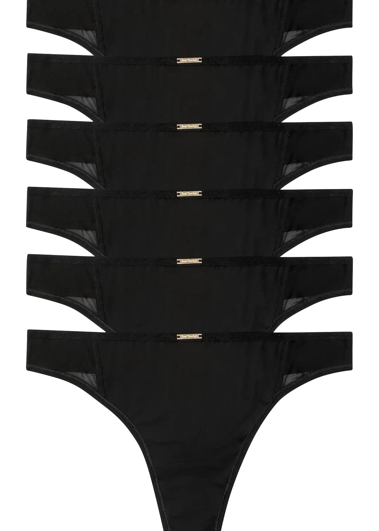 Femme bonprix Basiques|Sous-Vêtements Sport|Lot de 6 strings en microfibre Feel Comfort