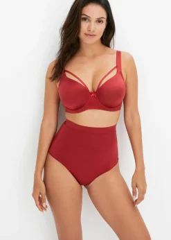 bonprix Lot de 2 strings sculptants en matière brillante, maintien léger|Femme Lingerie Sculptante|Bas