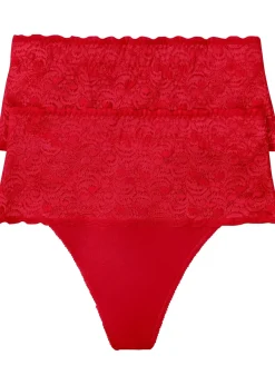 Femme bonprix Bas|Lot de 2 strings sculptants, maintien modéré