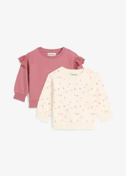 bonprix Lot de 2 sweats 100% coton|Enfant Vêtements Enfant|Lot De 2 Articles Et Plus