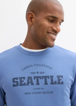 Homme bonprix Sweats|Lot de 2 sweats 100% coton