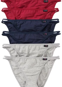 bonprix Lot de 6 tangas avec étiquette|Femme Basiques|Lingerie Coton