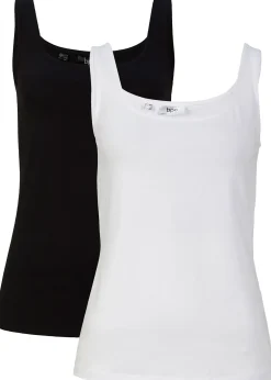 Femme bonprix Basiques|T-Shirts & Tops|Lot de 2 tops