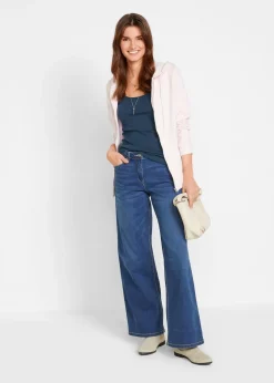 Femme bonprix Tricots De Peau|Basiques|Lot de 3 tops à bretelles spaghetti 100% coton