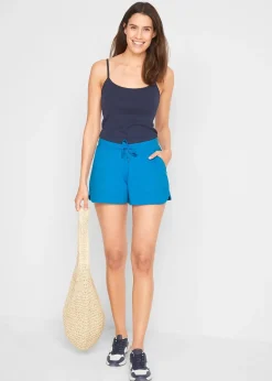 bonprix Lot de 3 tops à bretelles spaghetti 100% coton|Femme Tricots De Peau|Basiques