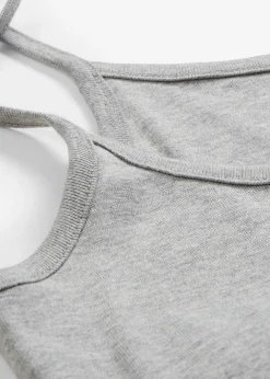 Femme bonprix Tricots De Peau|Basiques|Lot de 3 tops à bretelles spaghetti 100% coton