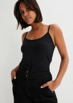 Femme bonprix Tricots De Peau|Basiques|Lot de 2 tops à fines bretelles 100% coton