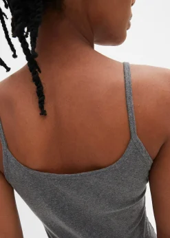 Femme bonprix Tricots De Peau|Basiques|Lot de 2 tops à fines bretelles 100% coton