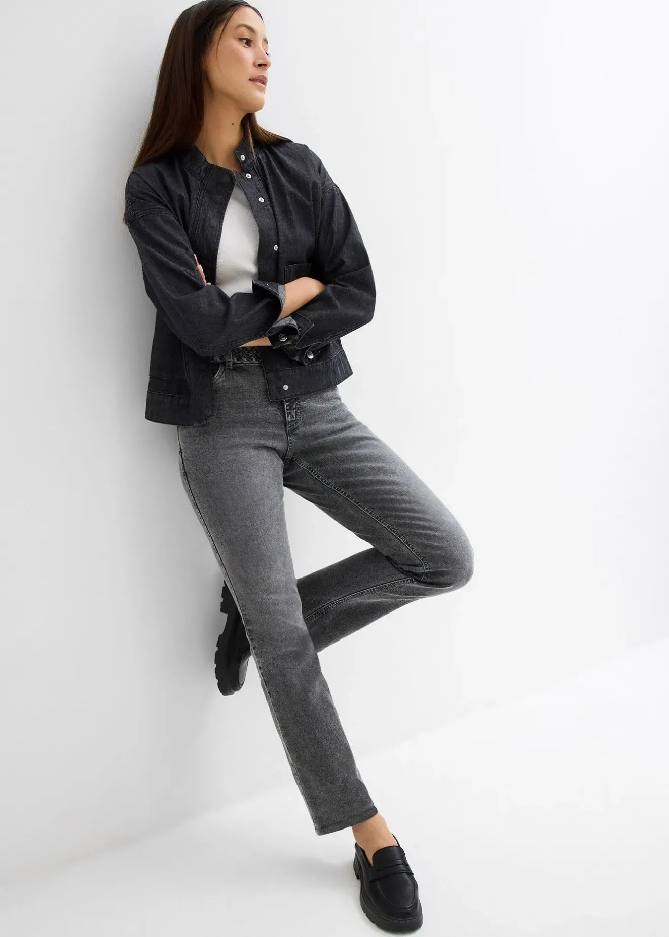 bonprix Lot de 2 tops côtelés 100% coton|Femme Tricots De Peau|Basiques