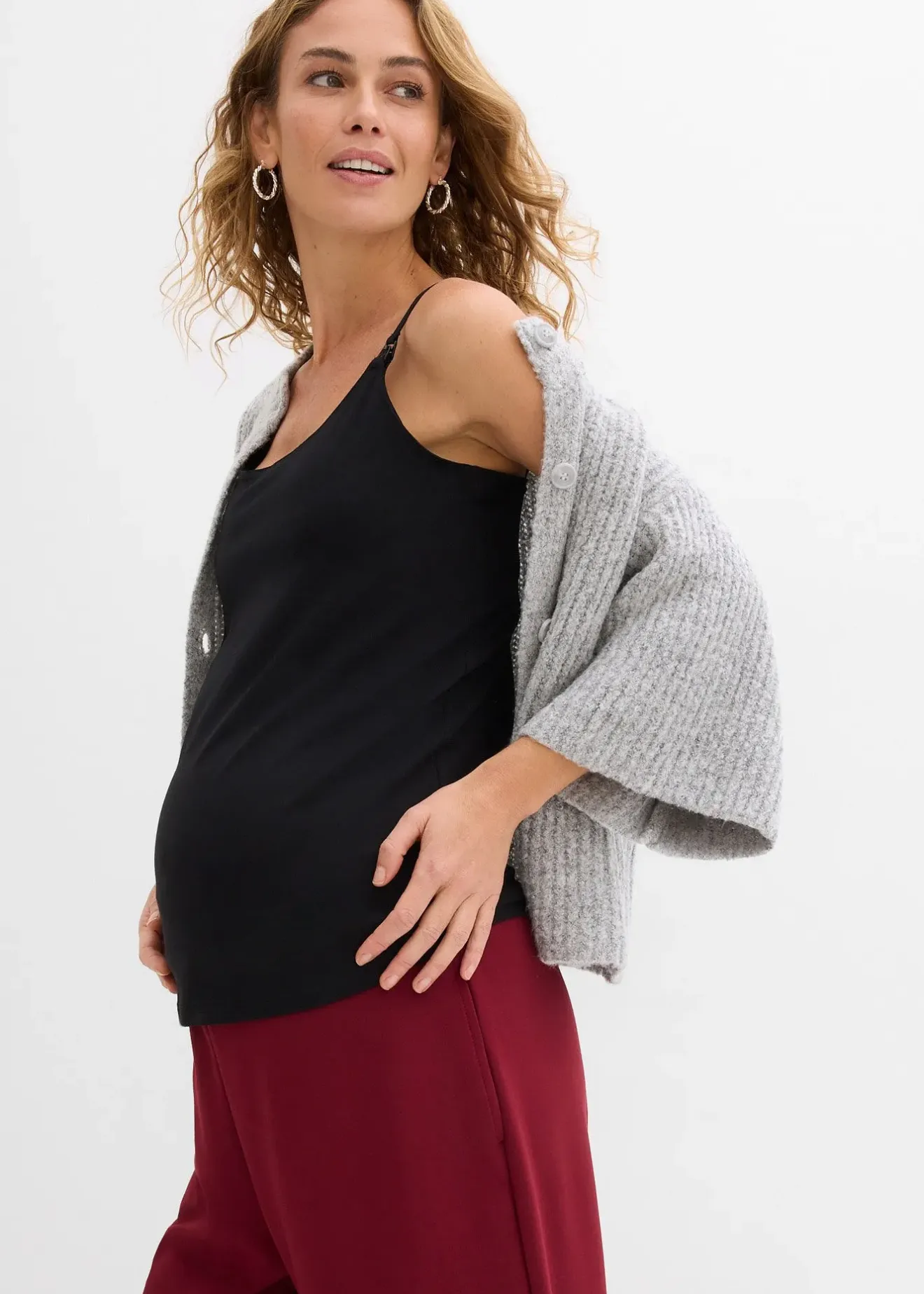 Femme bonprix Femme Enceinte|Lot de 2 tops d’allaitement en coton
