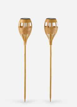 bonprix Jardin & Balcon·Déco De Jardin & Éclairage|Déco De Jardin & Éclairage|Lot de 2 torches de jardin solaires
