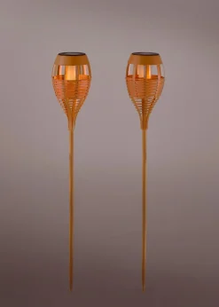 bonprix Jardin & Balcon·Déco De Jardin & Éclairage|Déco De Jardin & Éclairage|Lot de 2 torches de jardin solaires