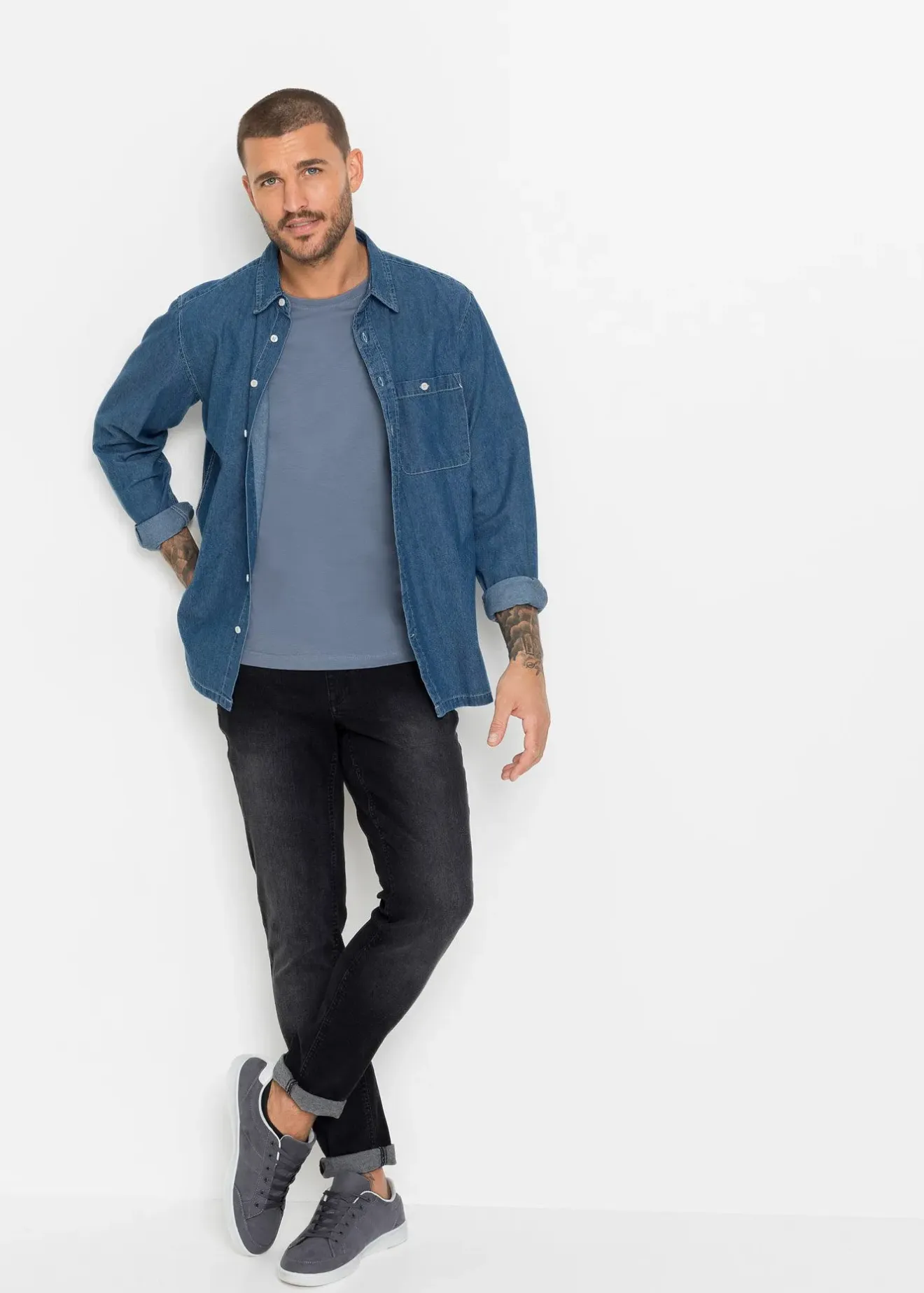 Homme bonprix T-Shirts & Polos|Lot de 3 T-shirts