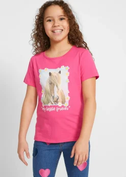 bonprix Lot de 2 T-shirts 100% coton|Enfant Vêtements Enfant|Filles 2-8 Ans·Lot De 2 Articles Et Plus