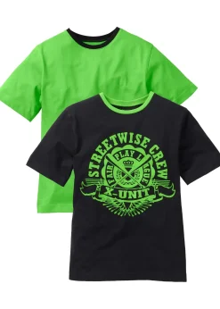 Enfant bonprix Vêtements Enfant|Garçons 9-16 Ans·Lots De 2 Articles Et Plus|Lot de 2 T-shirts 100% coton