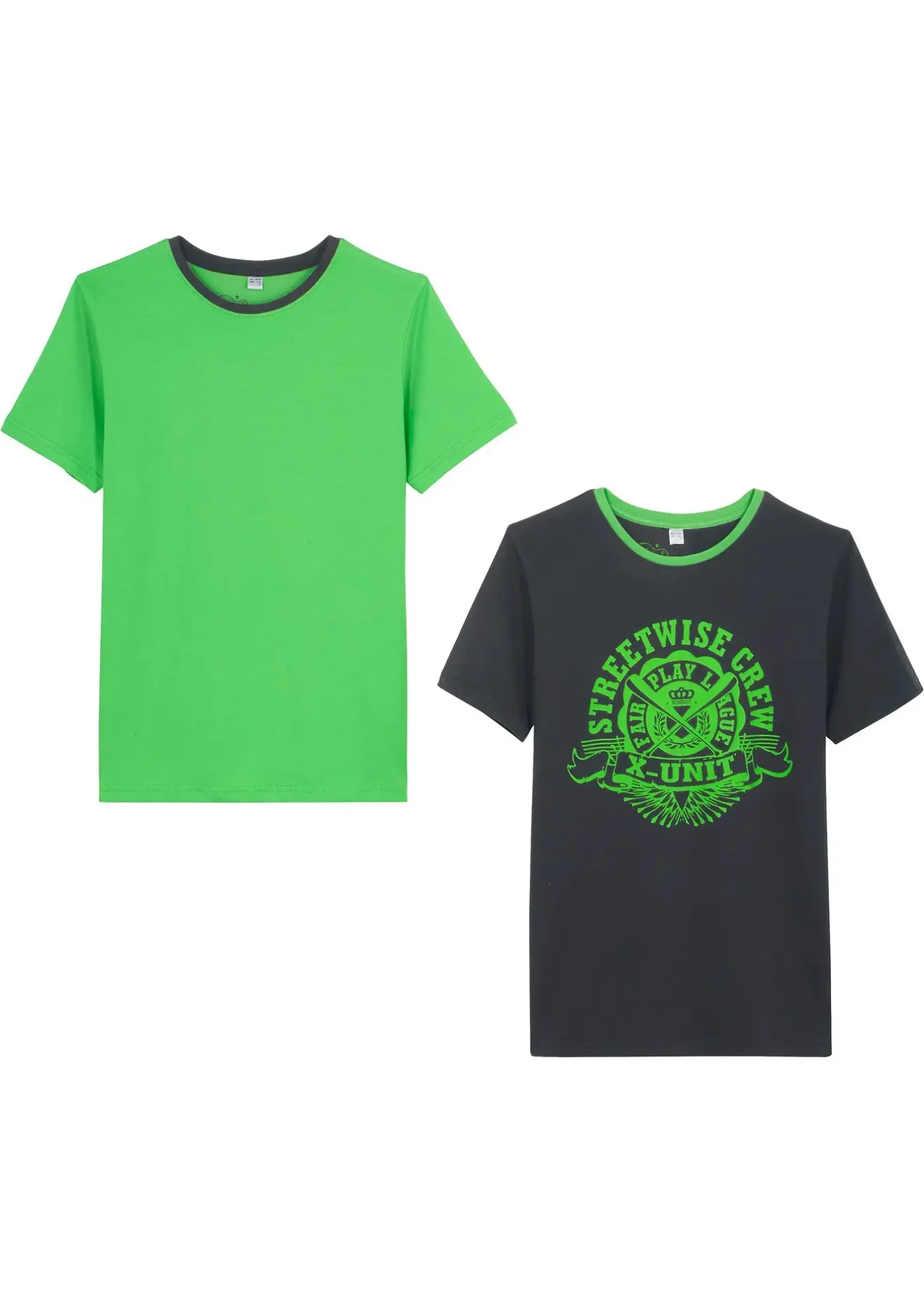 Enfant bonprix Vêtements Enfant|Garçons 9-16 Ans·Lots De 2 Articles Et Plus|Lot de 2 T-shirts 100% coton
