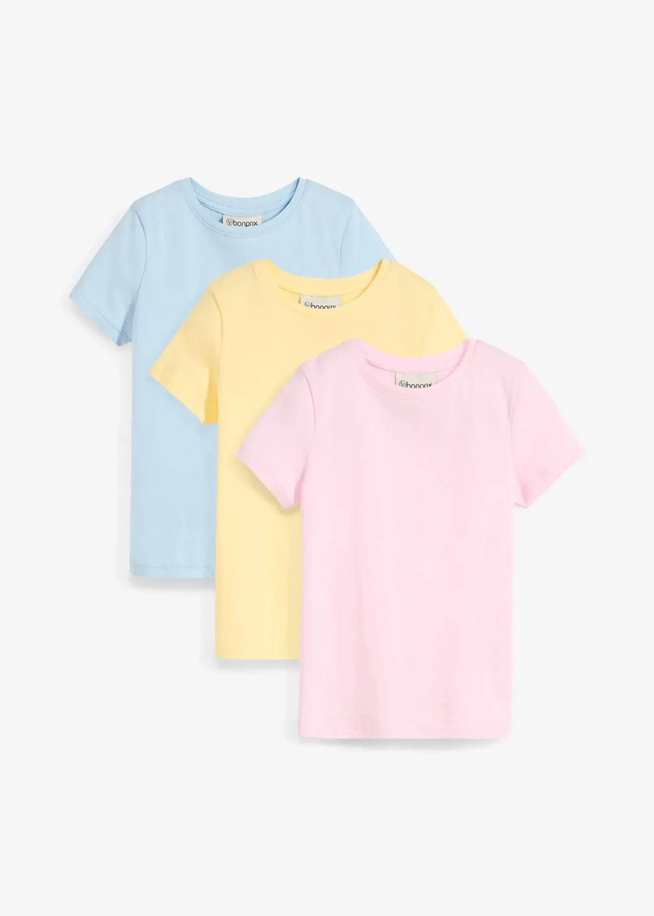 bonprix Lot de 3 T-shirts 100% coton|Enfant Vêtements Enfant|Filles 2-8 Ans·Lot De 2 Articles Et Plus