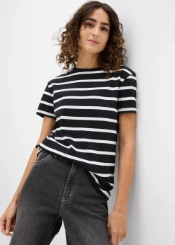 bonprix Lot de 2 T-shirts 100% coton|Femme Basiques|T-Shirts & Tops