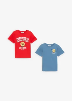 bonprix Lot de 2 T-shirts 100% coton|Enfant Vêtements Enfant|Garçons 2-8 Ans·Lots De 2 Articles Et Plus