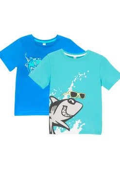 bonprix Lot de 2 T-shirts 100% coton|Enfant Vêtements Enfant|Garçons 2-8 Ans·Lots De 2 Articles Et Plus