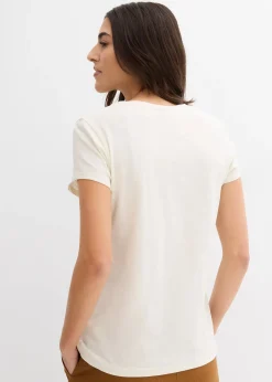 Femme bonprix Basiques|T-Shirts & Tops|Lot de 2 T-shirts 100% coton