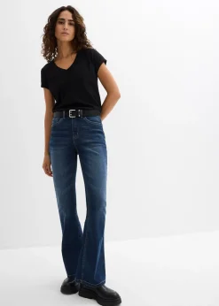 bonprix Lot de 2 T-shirts 100% coton|Femme Basiques|T-Shirts & Tops