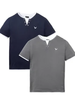 Homme bonprix T-Shirts & Polos|Lot de 2 T-shirts 2 en 1