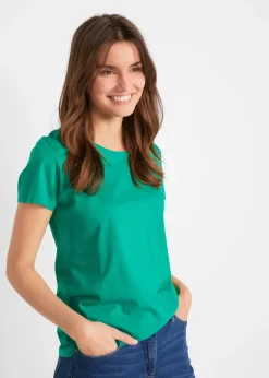 bonprix Lot de 5 T-shirts col rond|Femme Basiques|T-Shirts & Tops