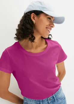 Femme bonprix Basiques|T-Shirts & Tops|Lot de 5 T-shirts col rond